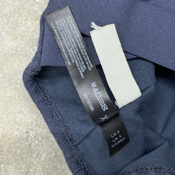 Fp Movement Free People Sm Ribbed Navy Crop Top Sports Bra High Neck Athleisure - Picture 7 of 9